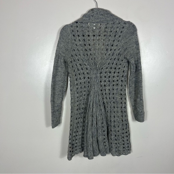 Rosne Netra Knit Cardigan Sweater Small Neutral Minimalist Casual Preppy Coastal - Picture 7 of 10